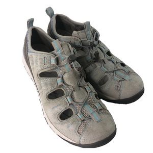 Clarks Privo Sandals Womens Size 8.5 Pull Tight Fisherman Adjustable Closed Toe